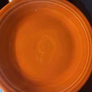 Vibrant Orange Ceramic Plate